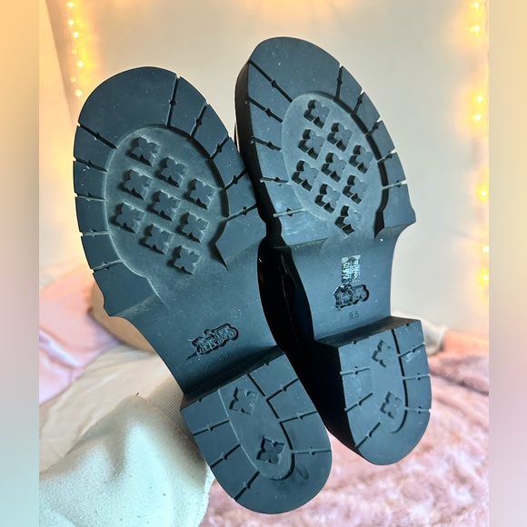 Coach Leah Leather Patent Loafer in Black Patentt 9.5 Women's Shoe with Box - Picture 4 of 8